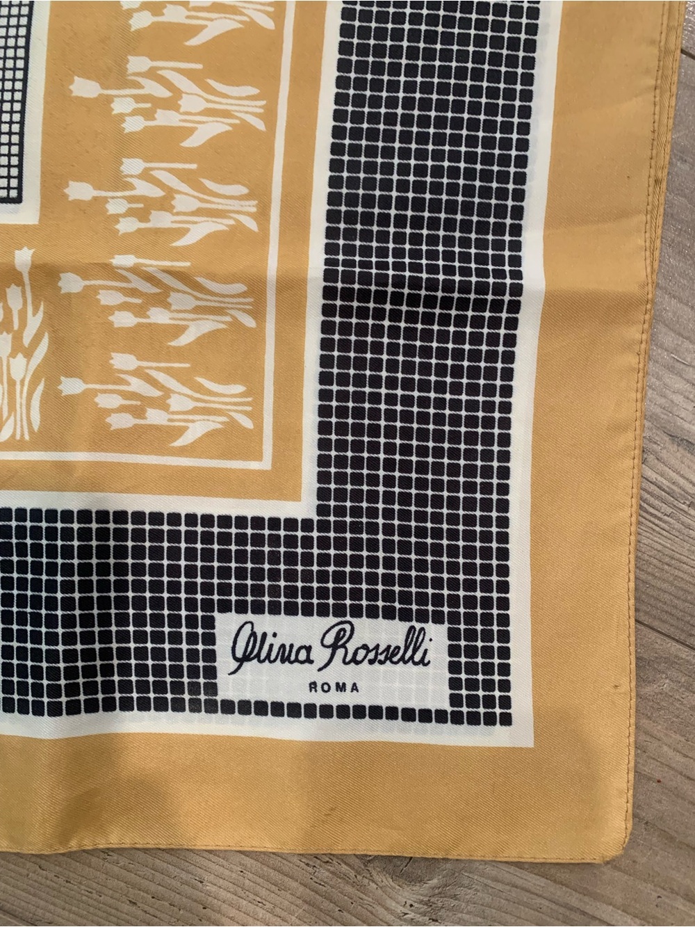 Vintage Italian Olivia Rosselli Roma Scarf